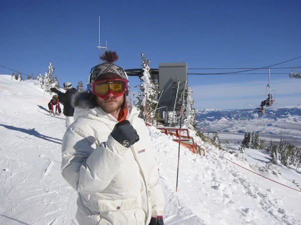 Ryan Rutz snowboarding in Montana